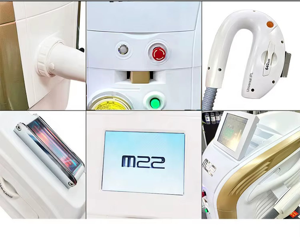 2 in 1 M22 OPT IPL Acne Treatment Vascular Removal Skin Rejuvenation Laser Hair Removal Beauty Machine NDYAG