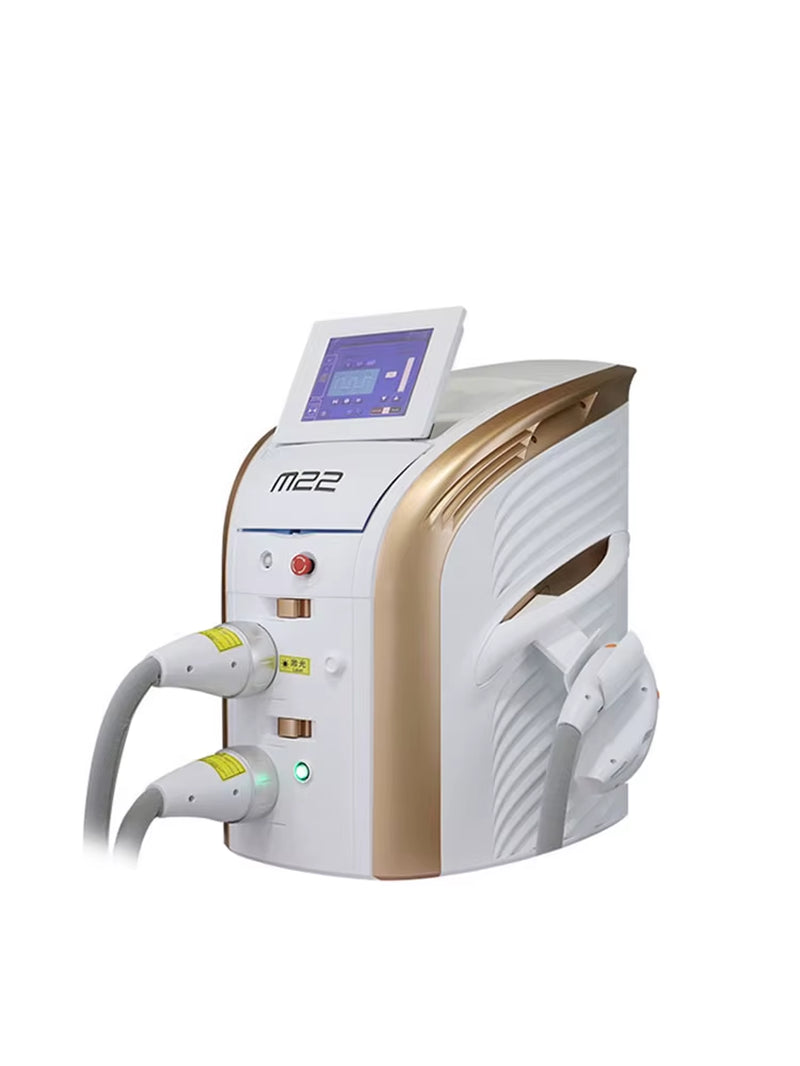 2 in 1 M22 OPT IPL Acne Treatment Vascular Removal Skin Rejuvenation Laser Hair Removal Beauty Machine NDYAG